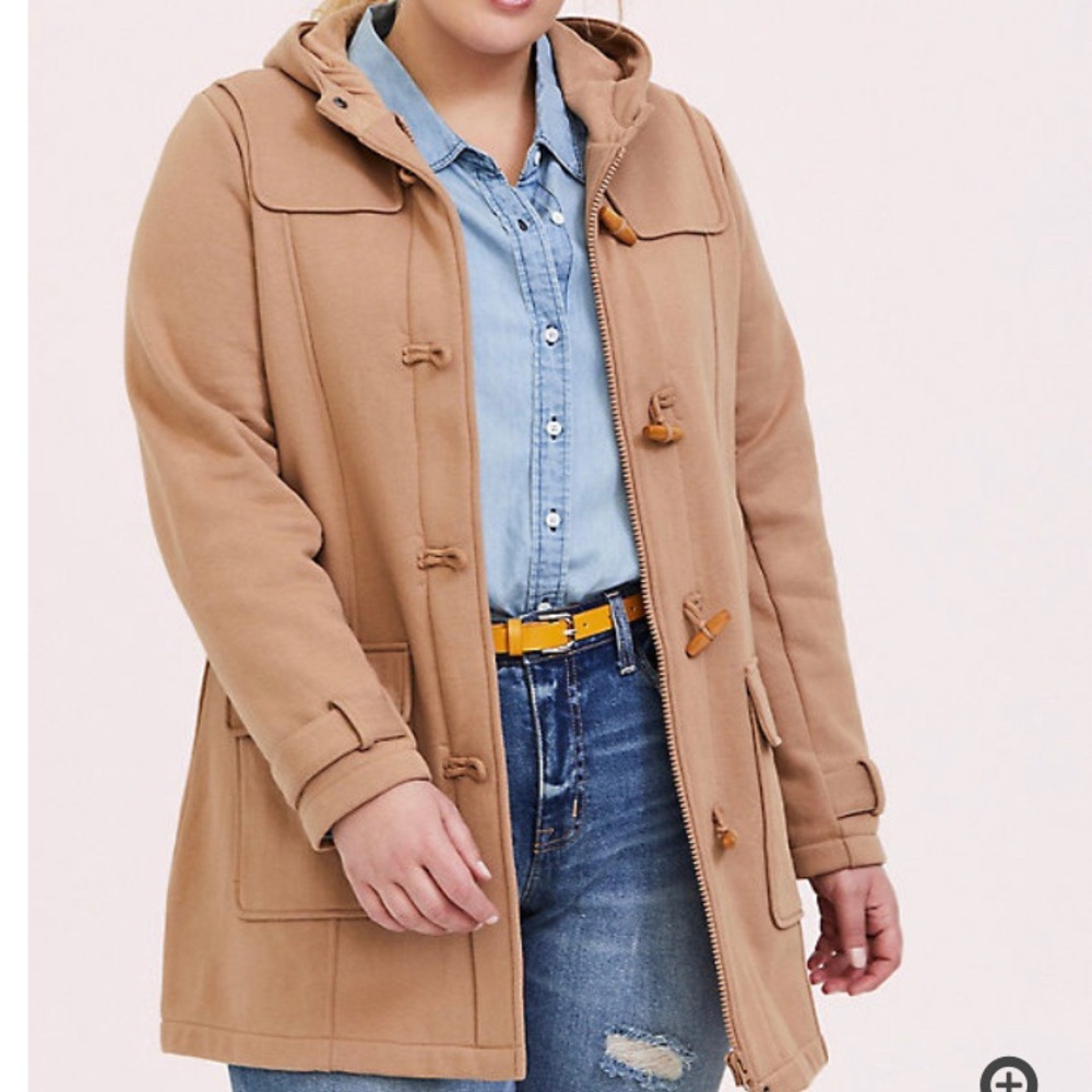 T O R R I D Camel Duffle Toggle Coat - image 1